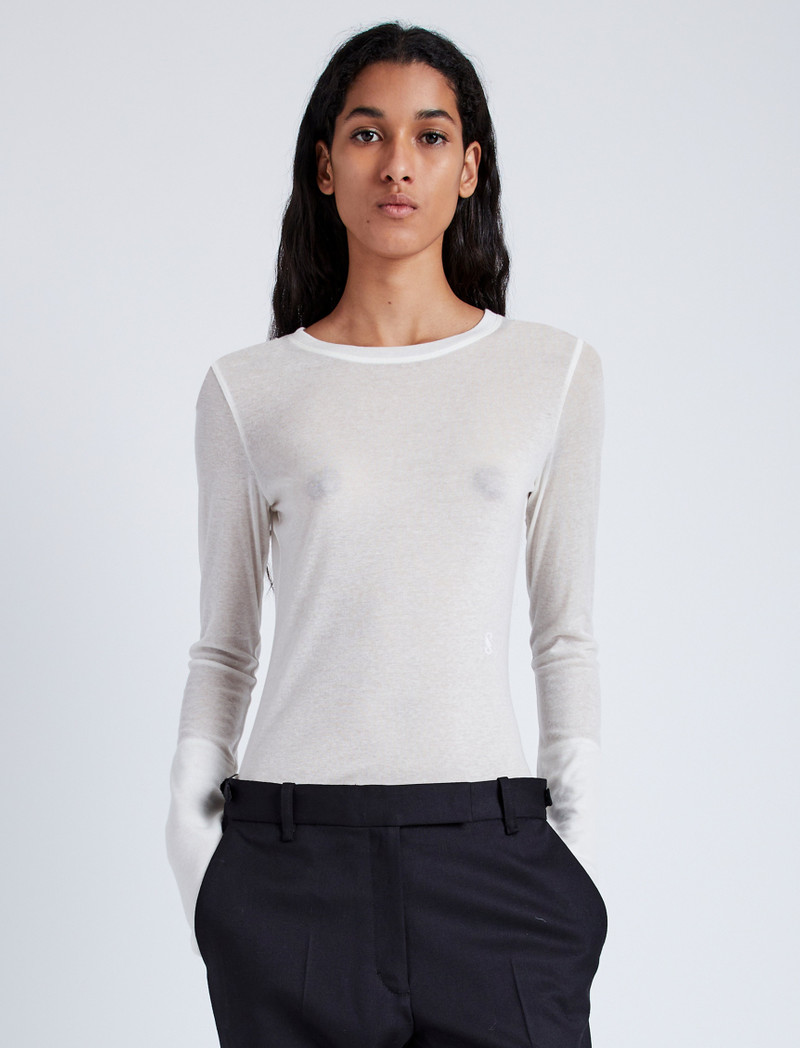 Kaiya Top in Sheer Slub Jersey 2