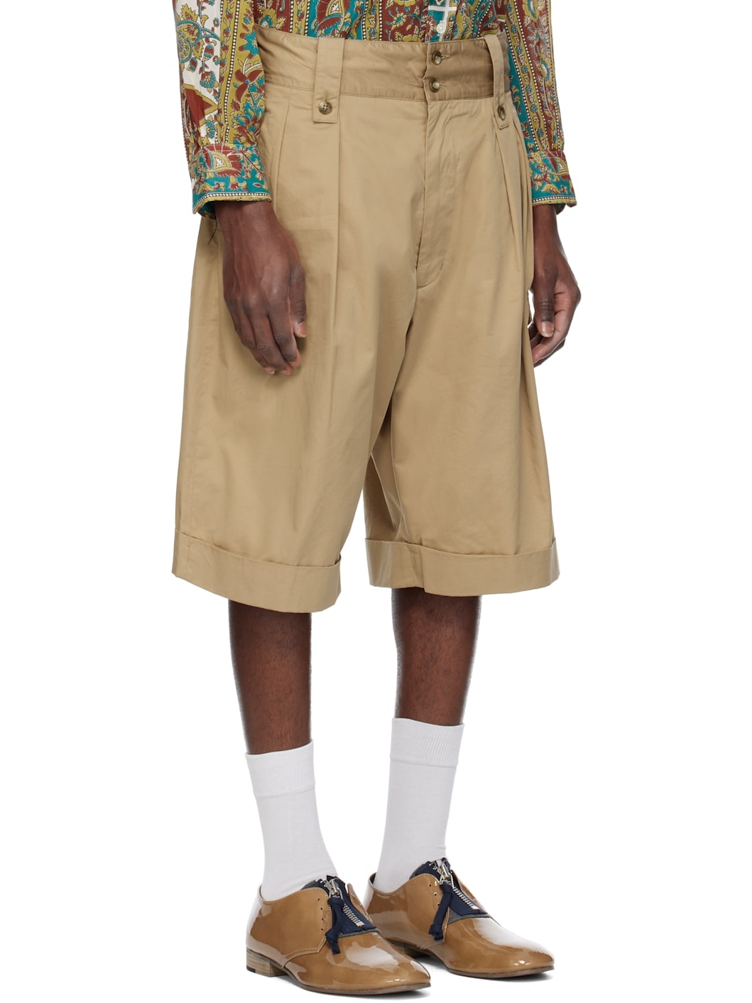 Tan Gurkha Shorts - 2