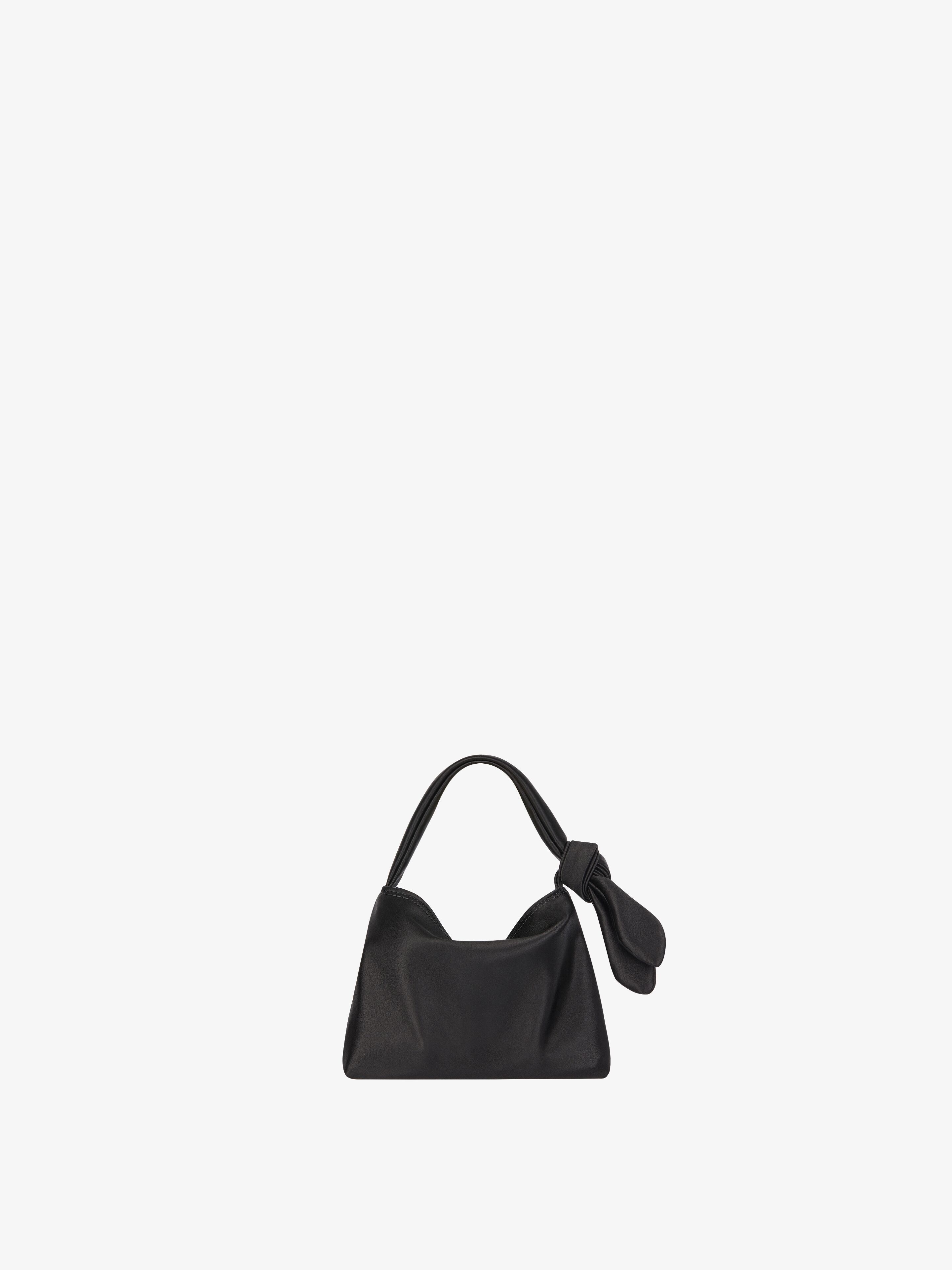 NANO VOYOU BAG IN SATIN WITH BOW DETAIL - 3