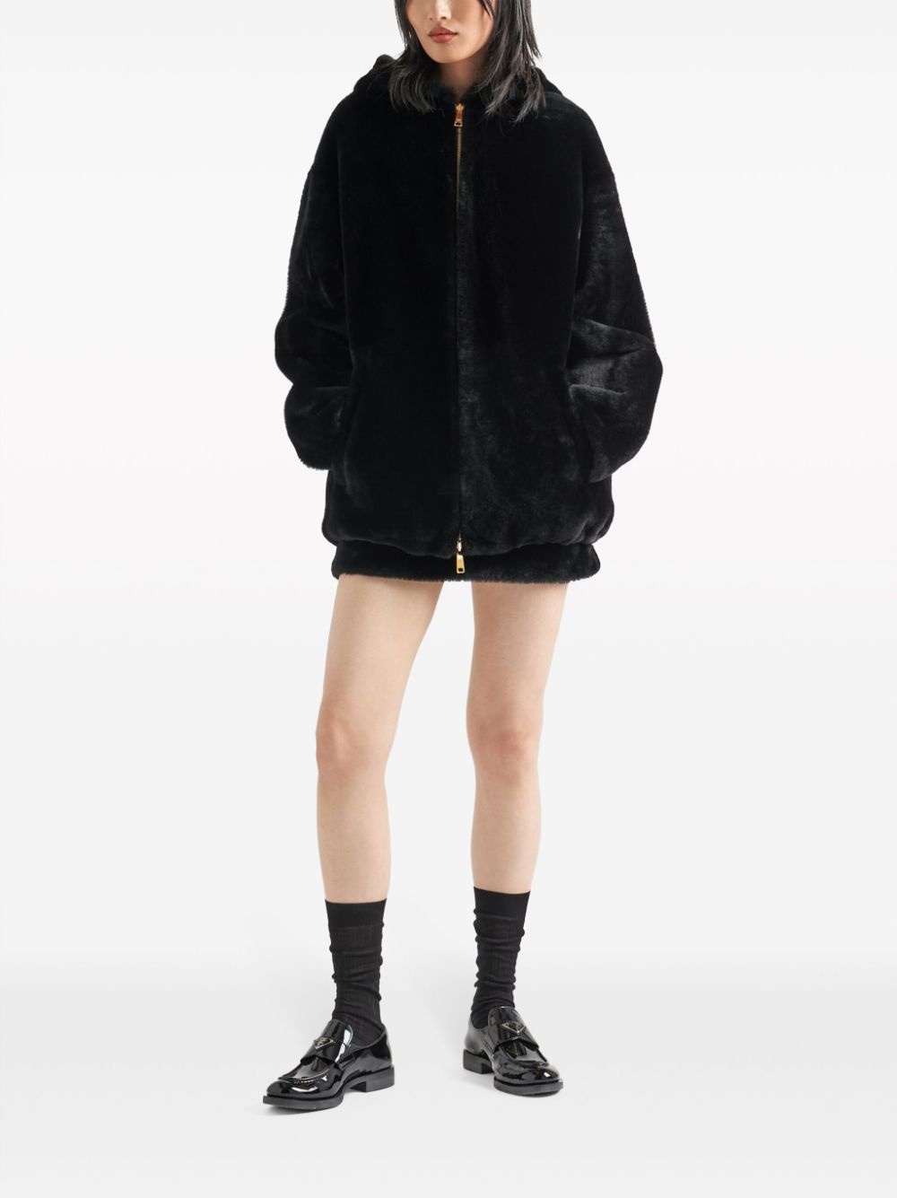 reversible shearling jacket - 2