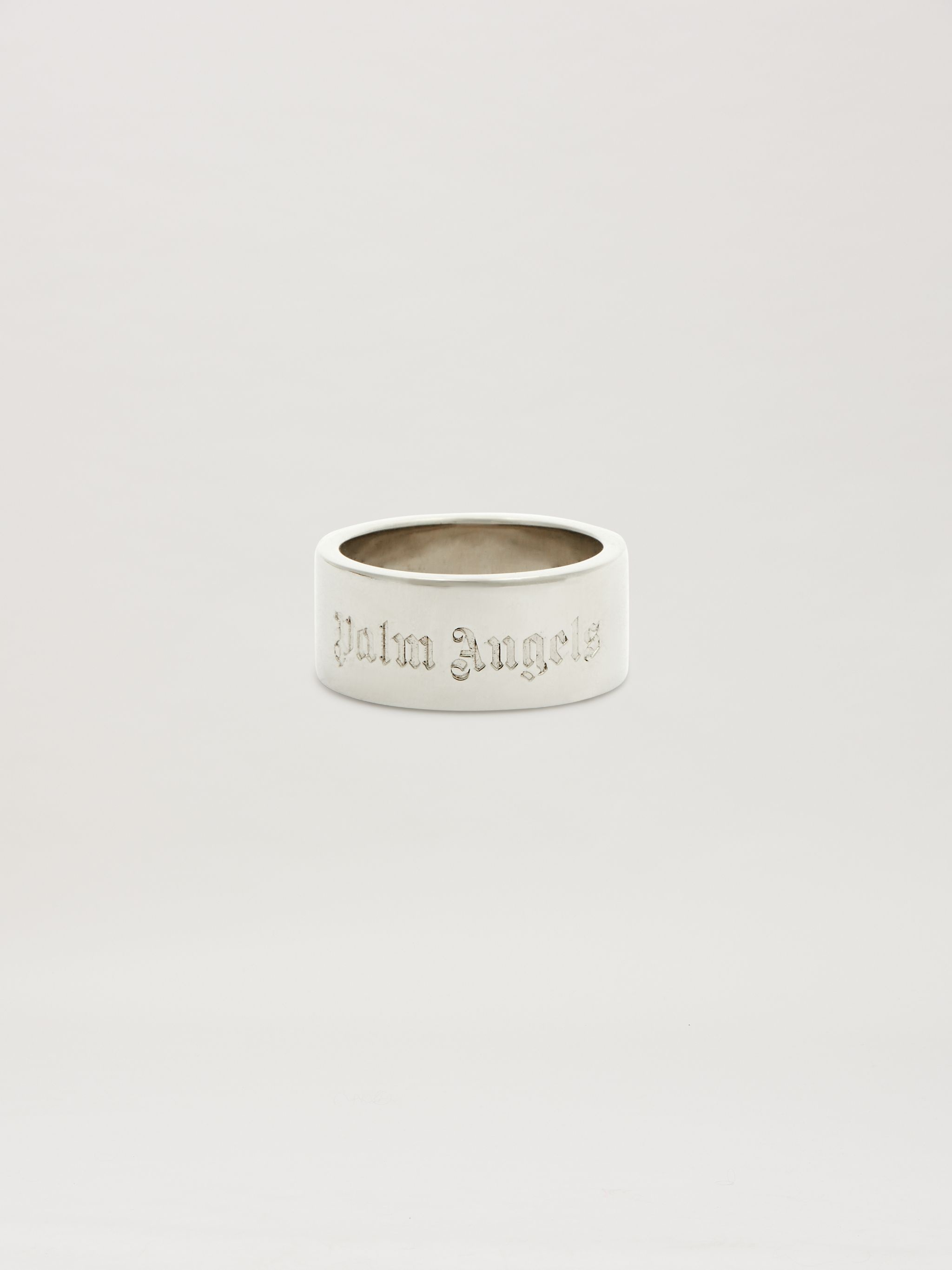 Metallic logo plate key ring - 1