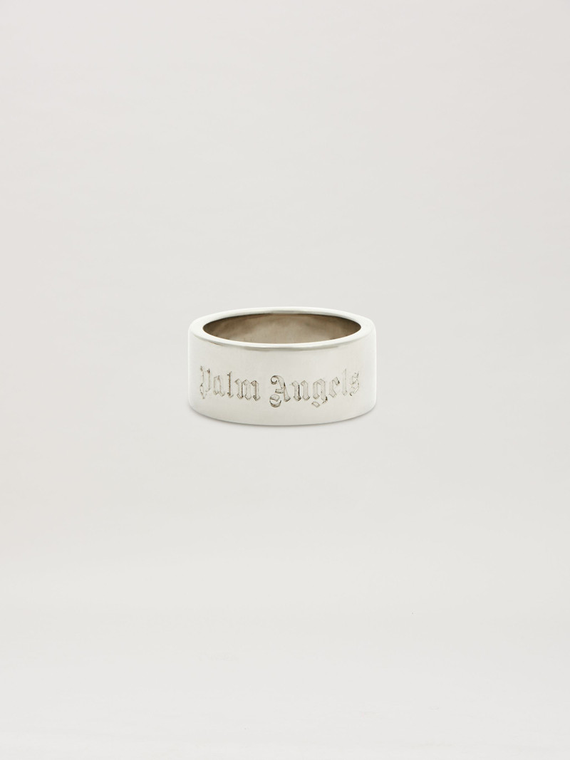 Metallic logo plate key ring 1