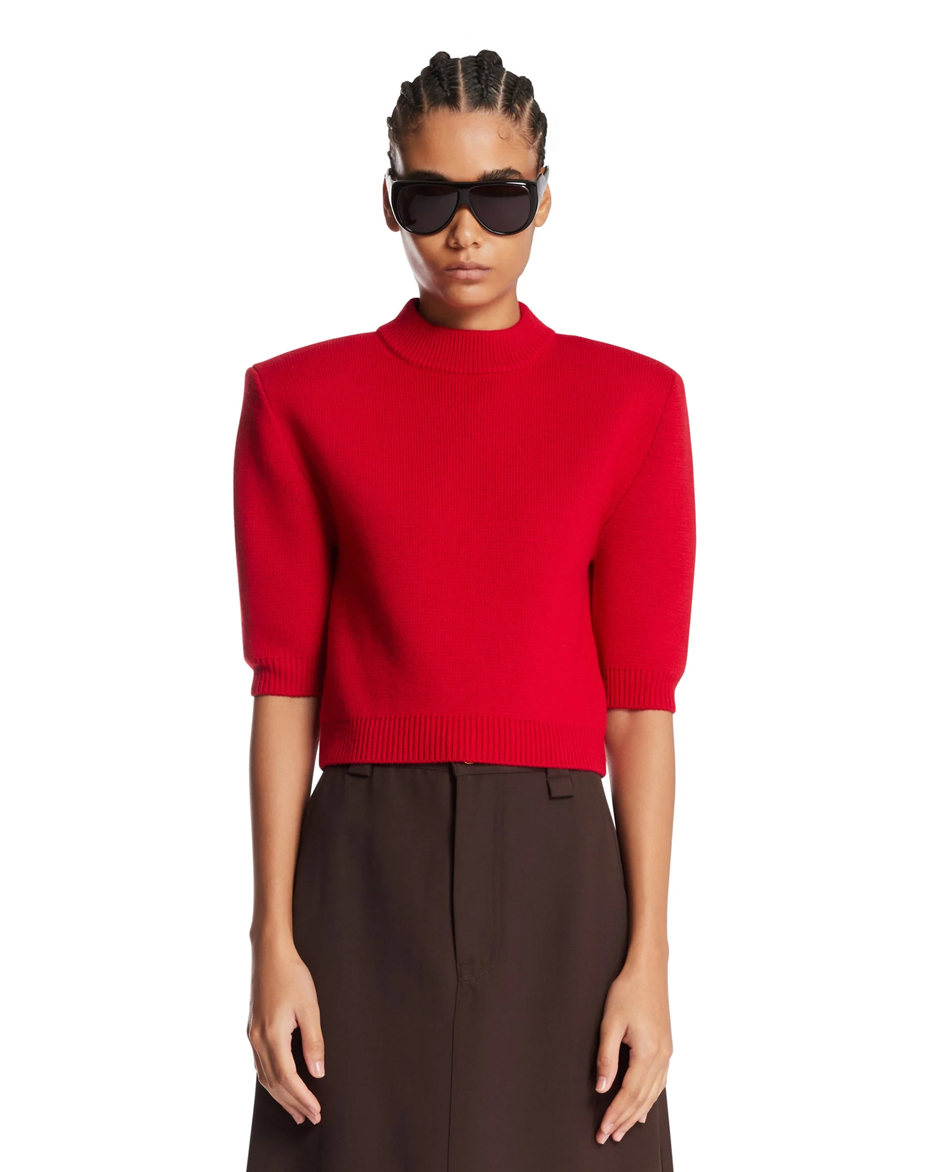 Red Chavela Wool Sweater - 1