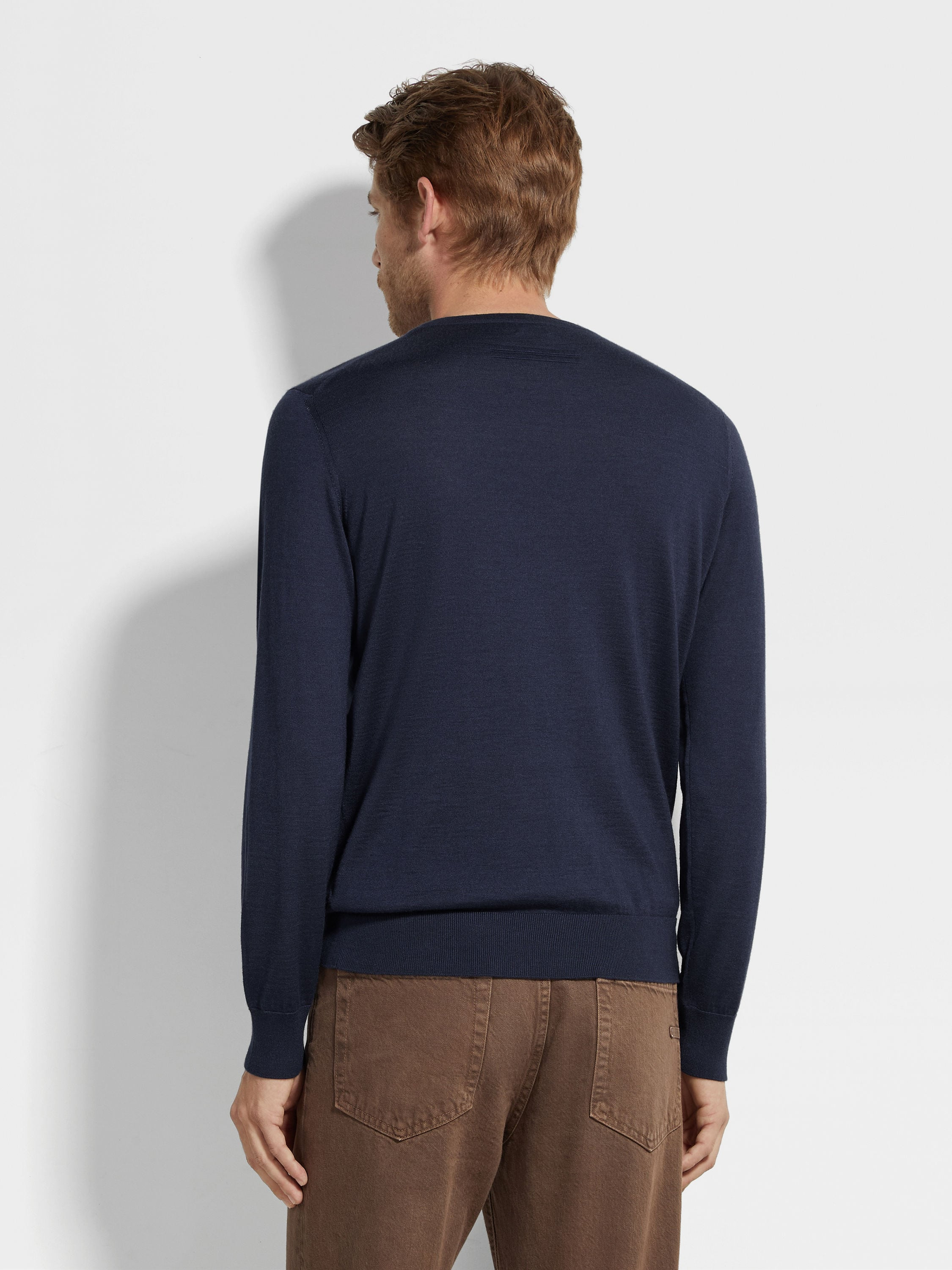 INK BLUE MÉLANGE CASHSETA CREWNECK - 5