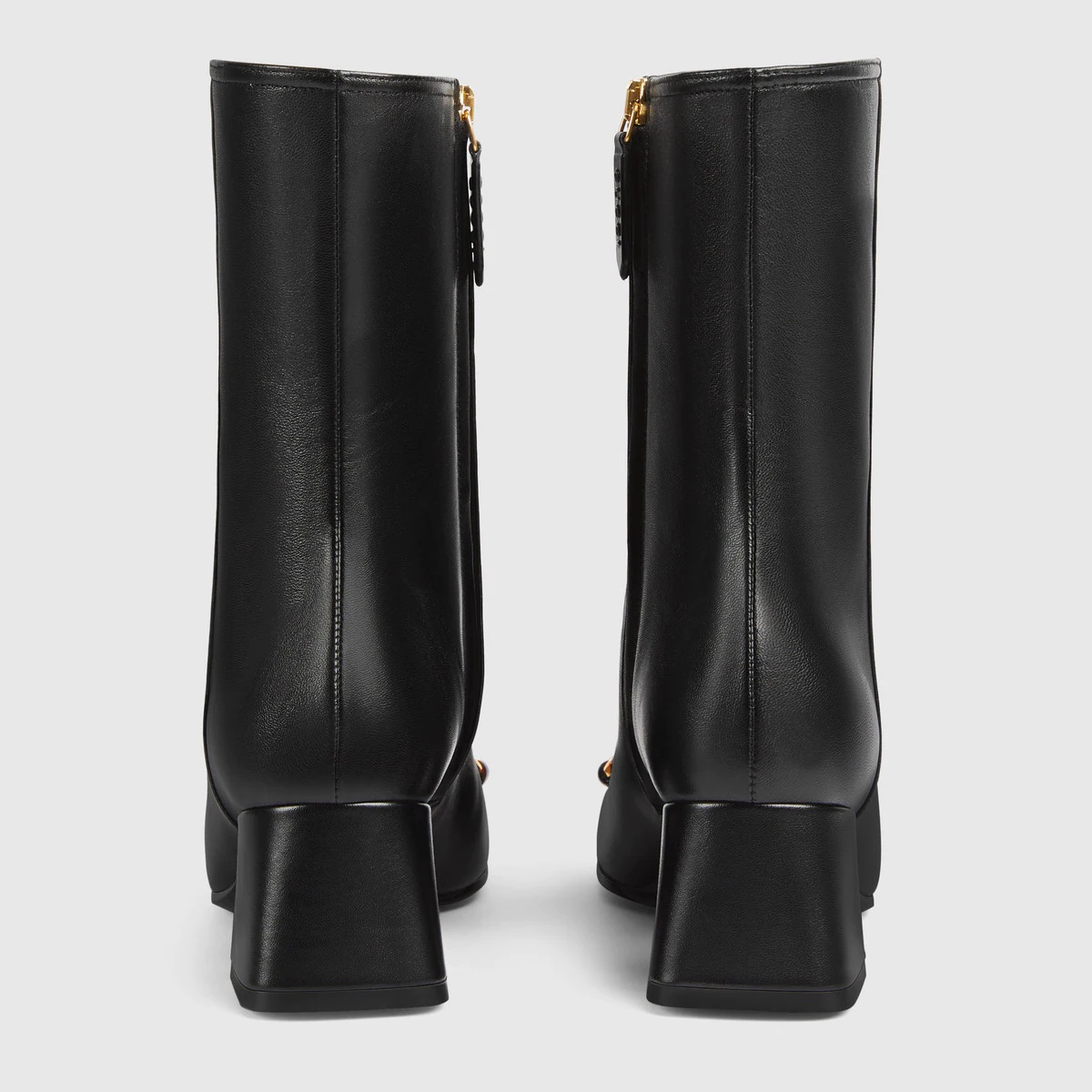 Women's mid-heel ankle boot with Horsebit - 4