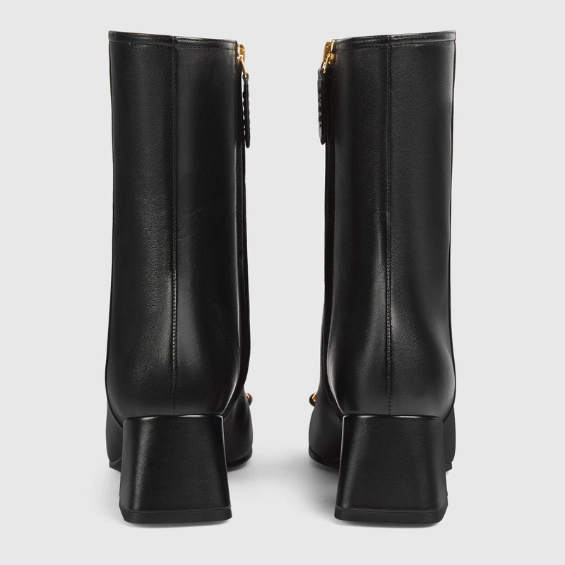 GUCCI Women's mid-heel ankle boot with Horsebit outlook