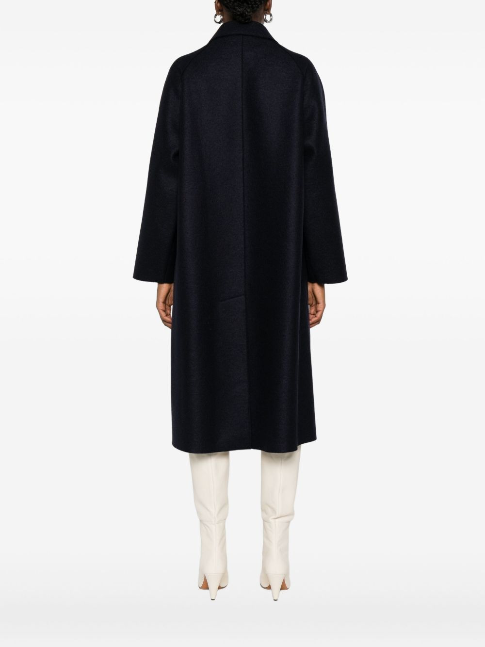 button-front raglan-sleeve coat - 4