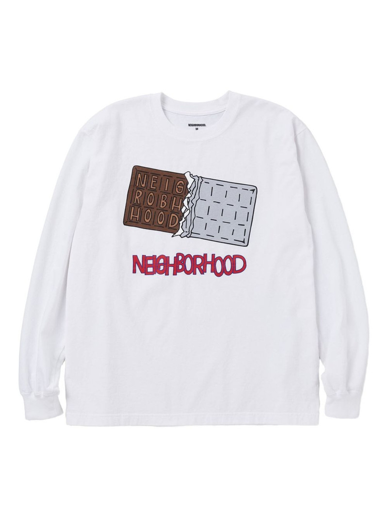 chocolate-bar graphic long-sleeve T-shirt 1