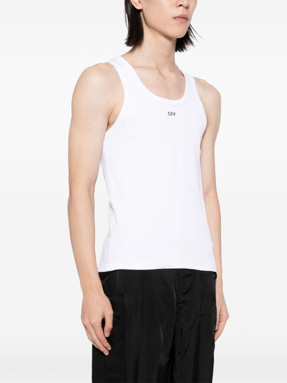 logo-print tank top - 3