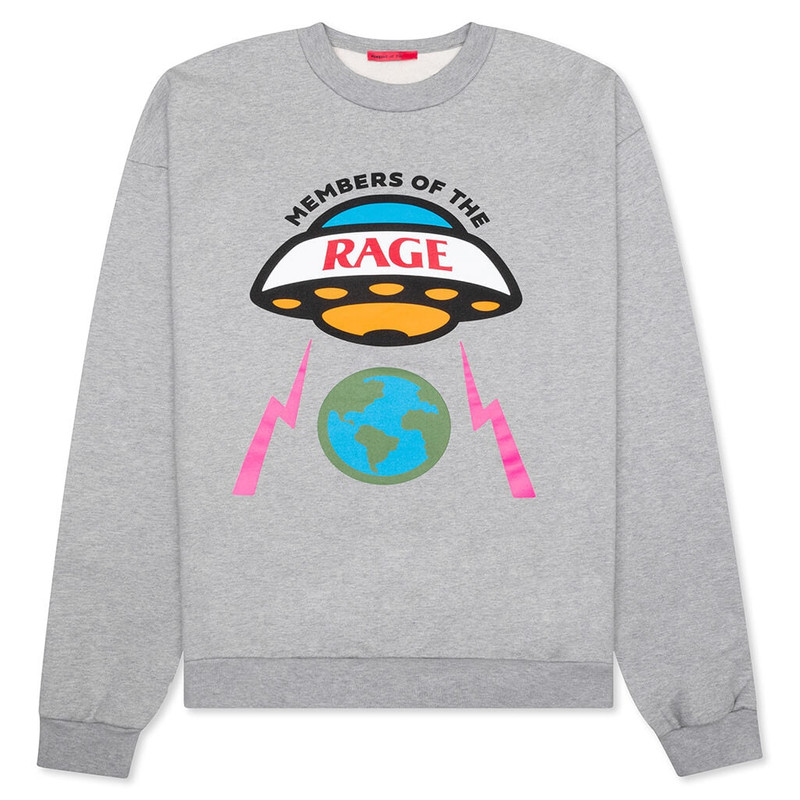 CREWNECK BIG LOGO - HEATHER GREY 1
