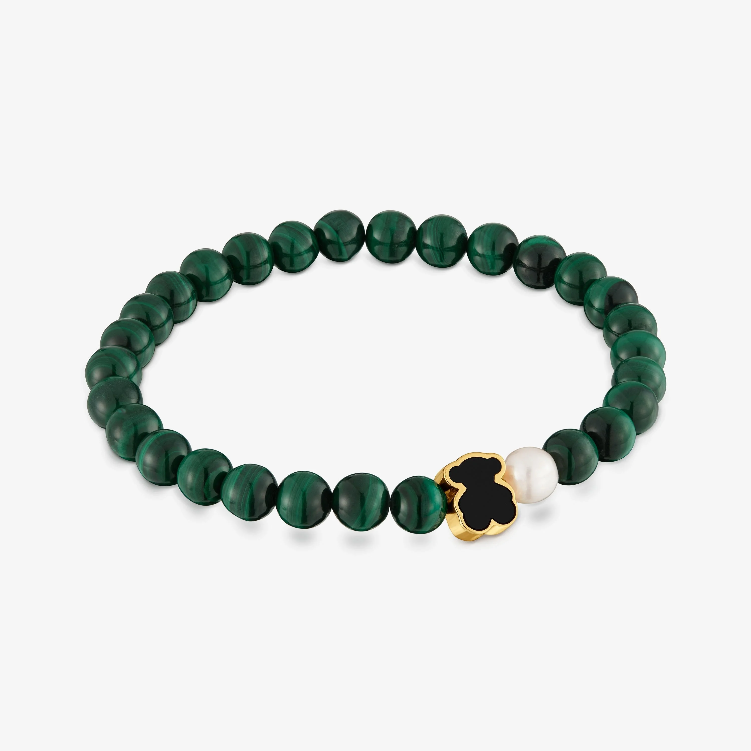 Elastic bear bracelet with malachite TOUS Eureka - 1