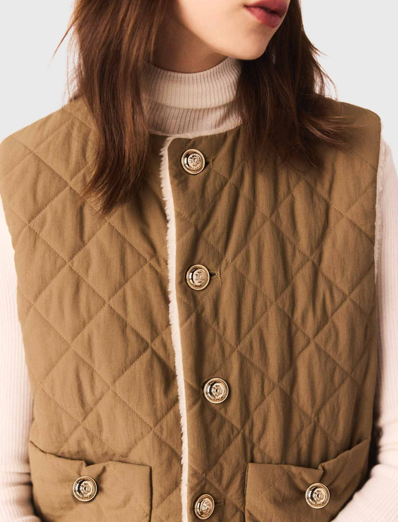 Short sleeveless puffer jacket 9