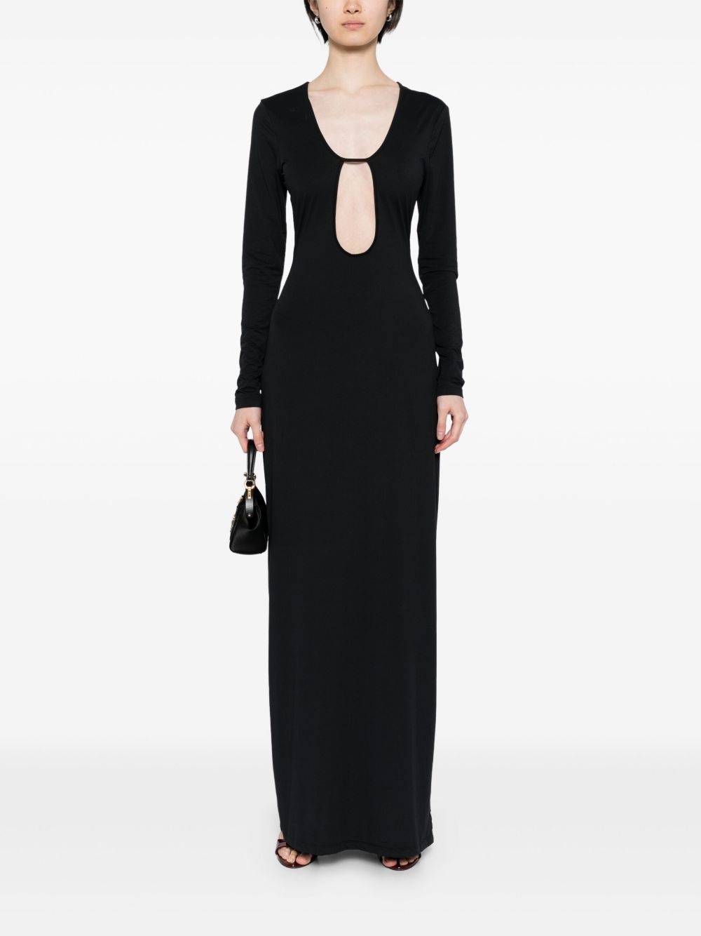 echauffe open long gown - 2