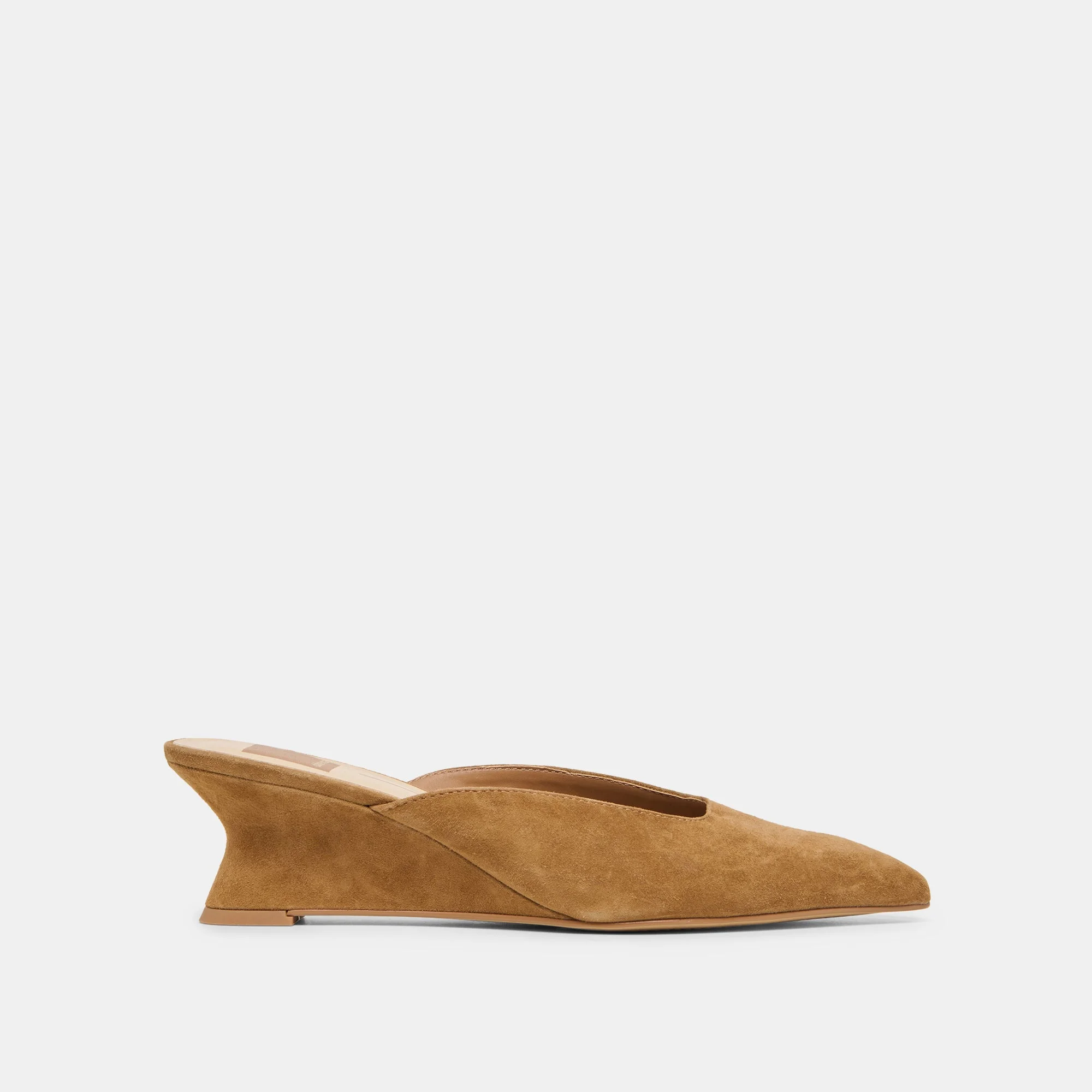 CAMY MULES COGNAC SUEDE - 1