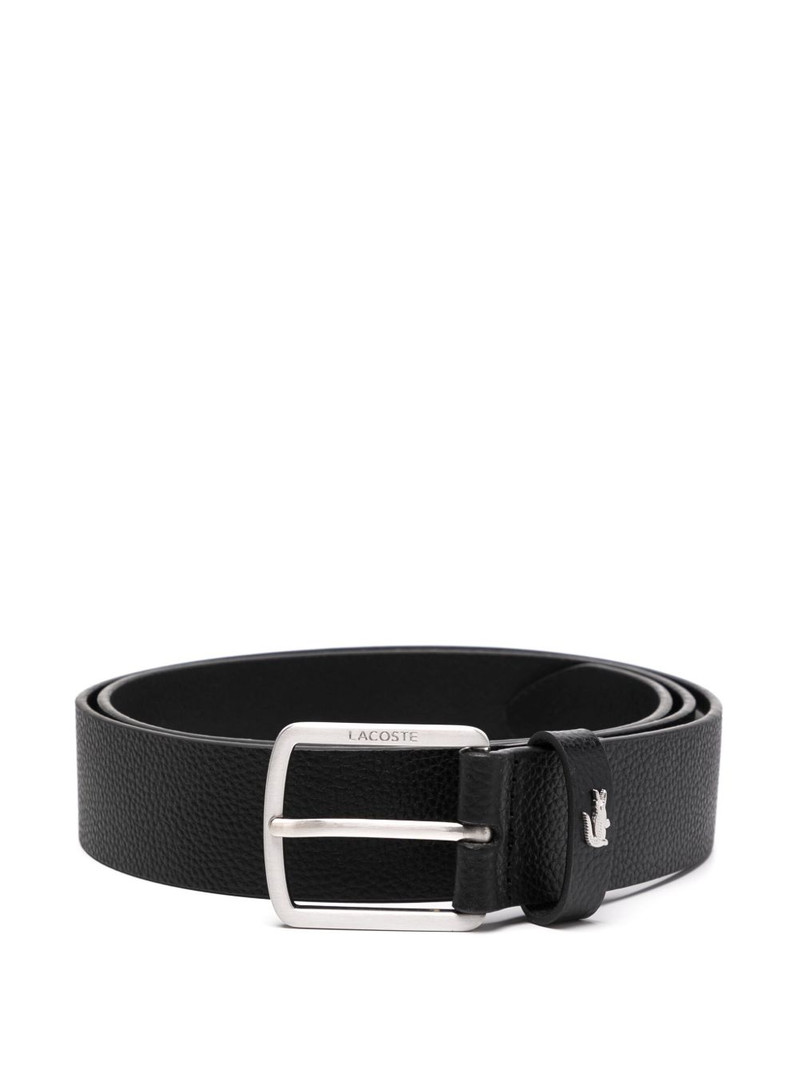 grained leather belt 1