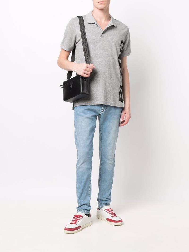 PHILIPP PLEIN logo short-sleeve polo shirt outlook
