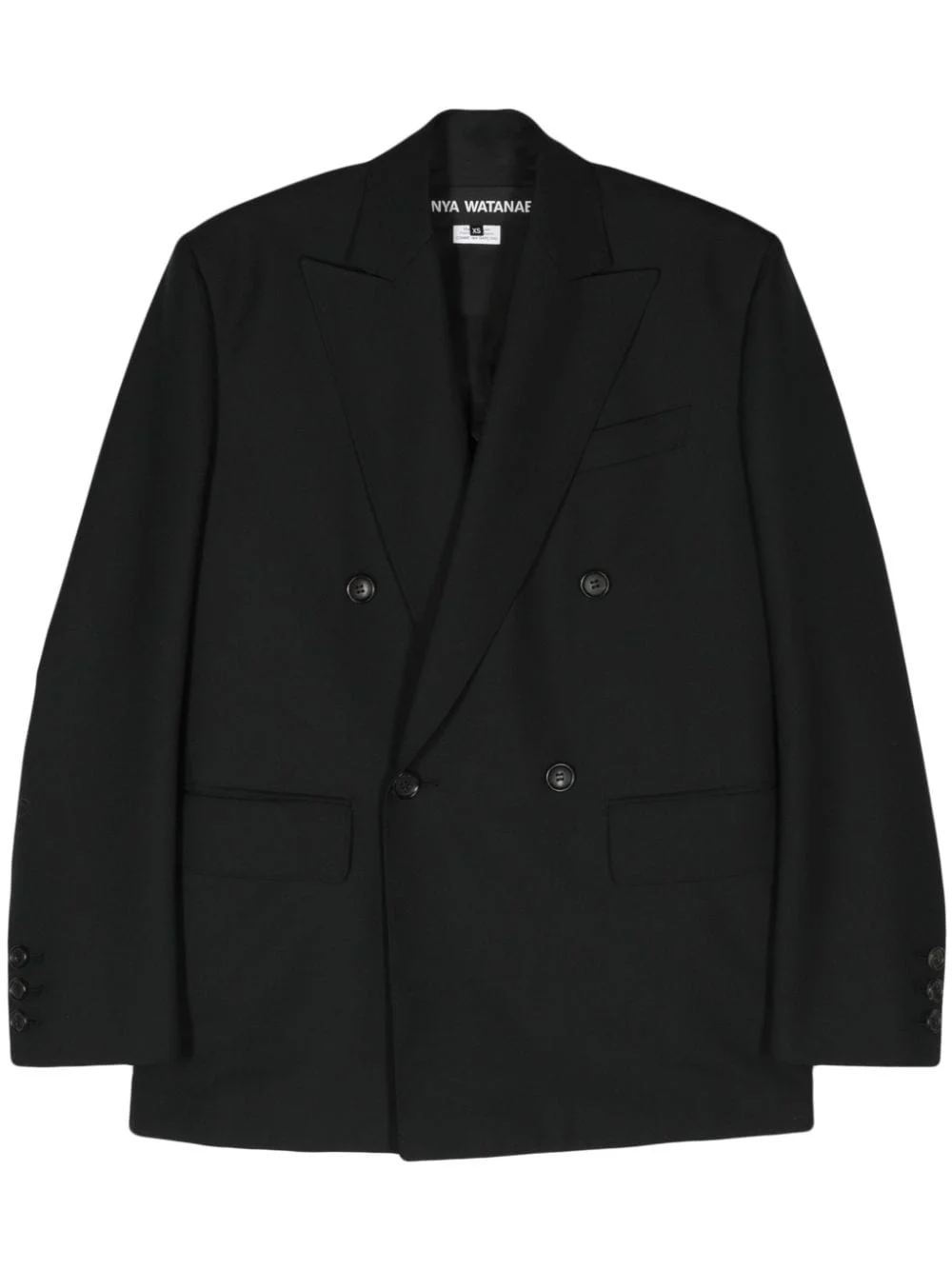 unfinished-effect open-back blazer - 1