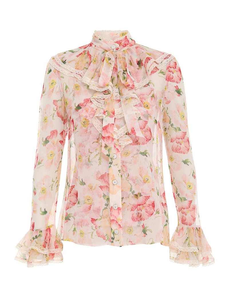 COASTER LACE RUFFLED BLOUSE 1