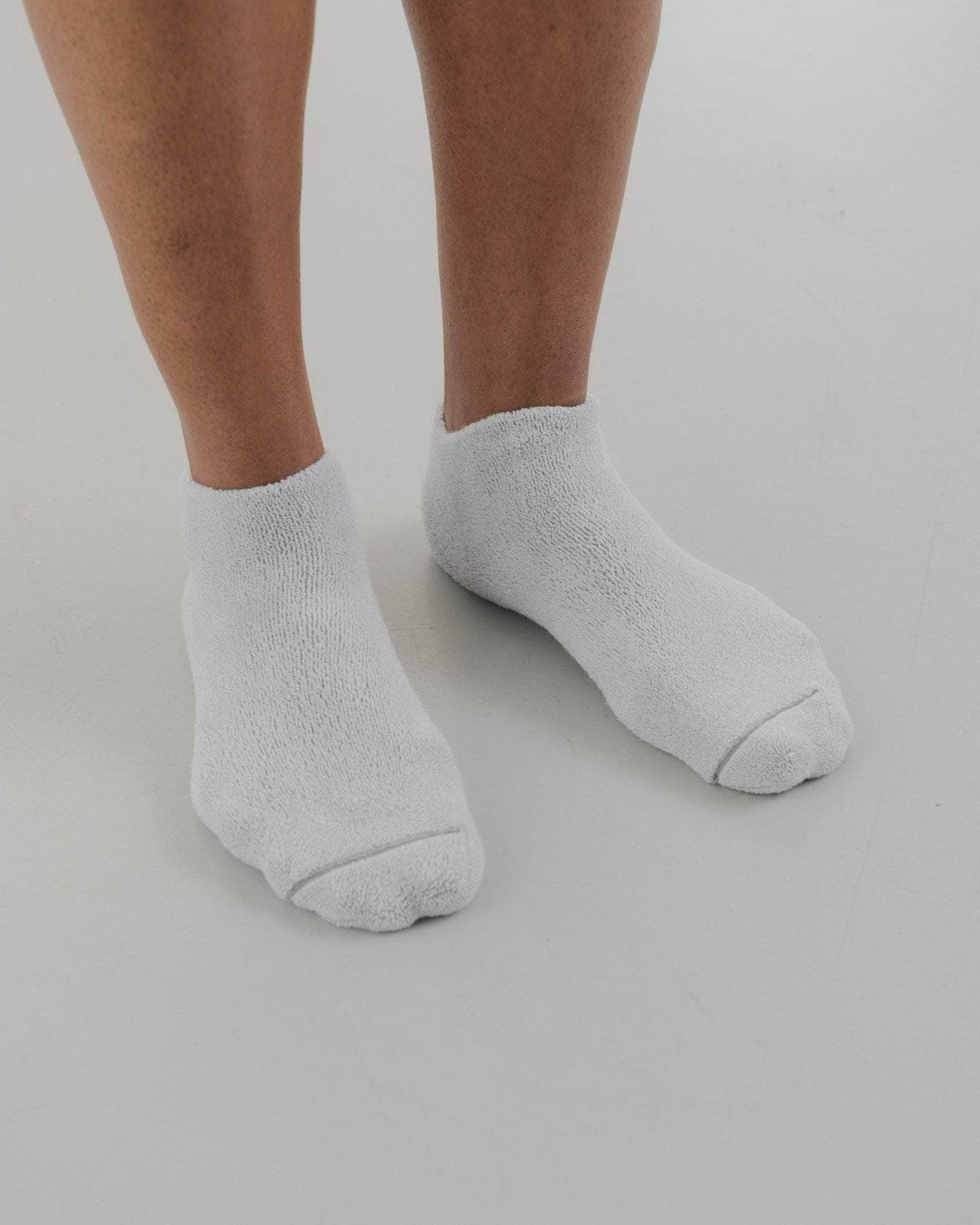 Buckle Ankle Socks - Textured Organic Cotton - 1