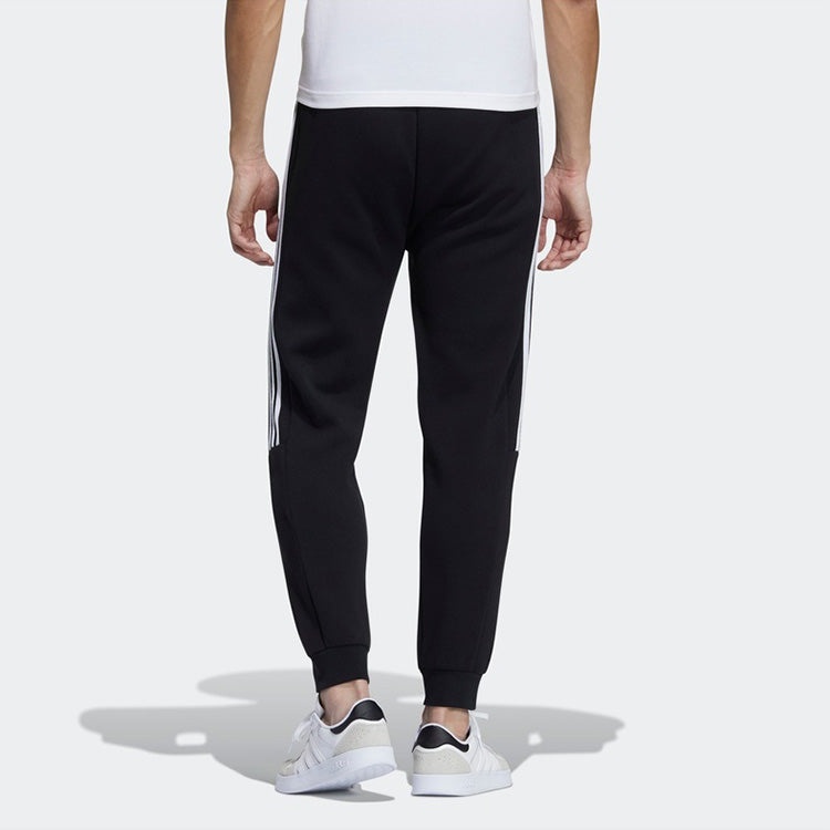 adidas neo M Ce 3s Icon Tp Casual Sports Bundle Feet Knit Long Pants Black GP5711 - 3
