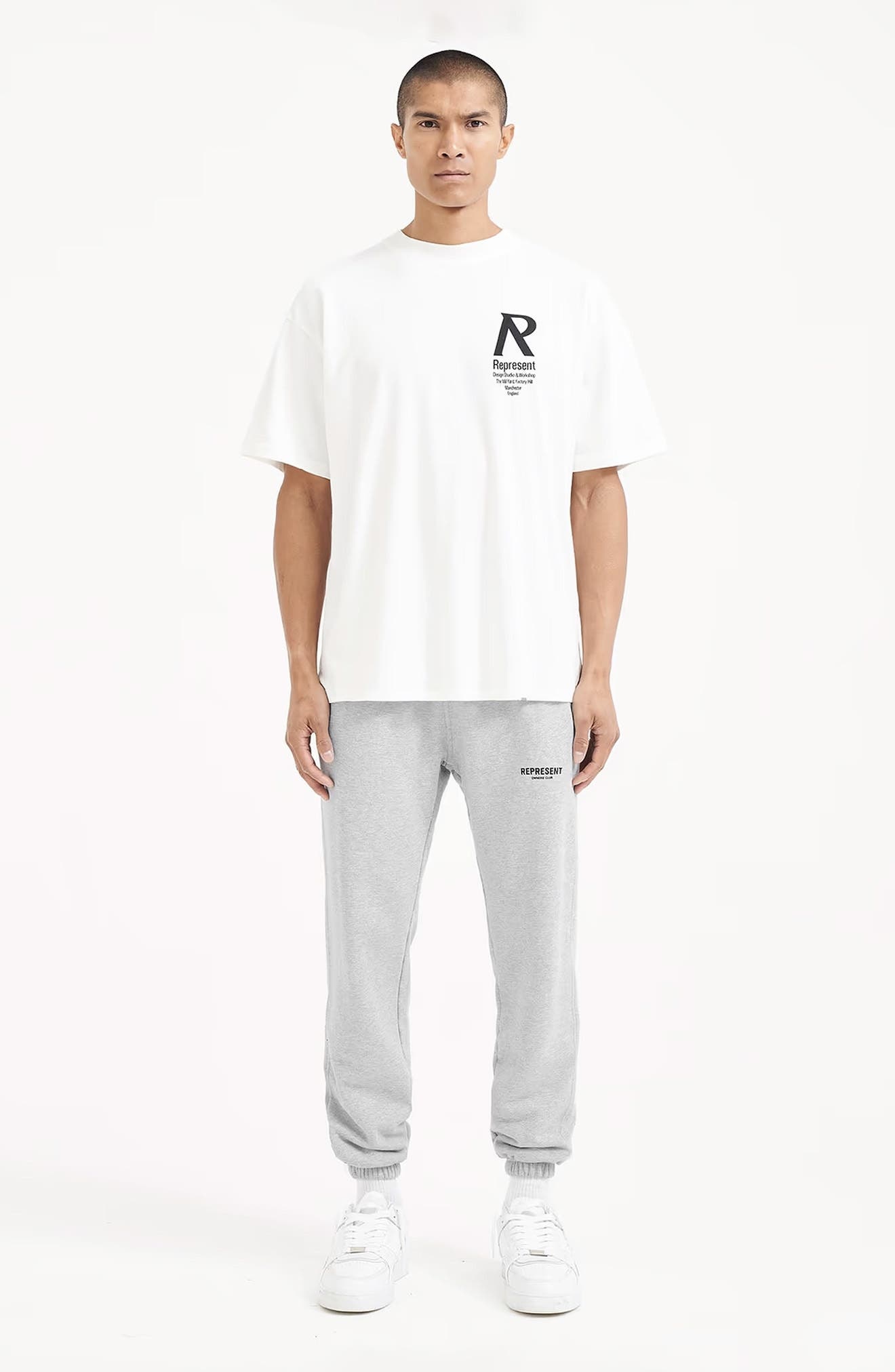 Represent Owners' Club Logo Graphic Joggers in Ash Grey/Black at Nordstrom - 5