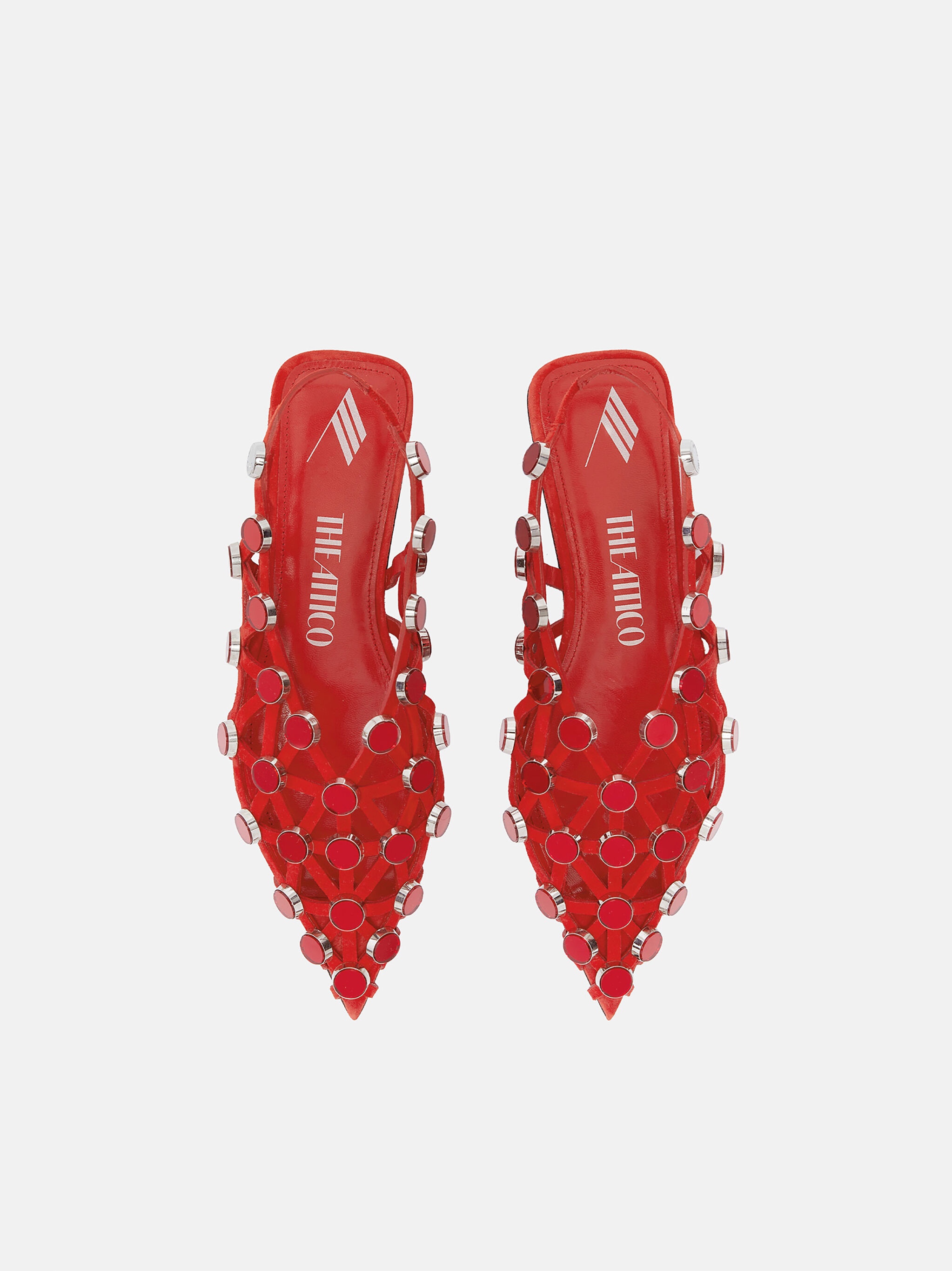 ''GRID'' RED BALLERINA - 4