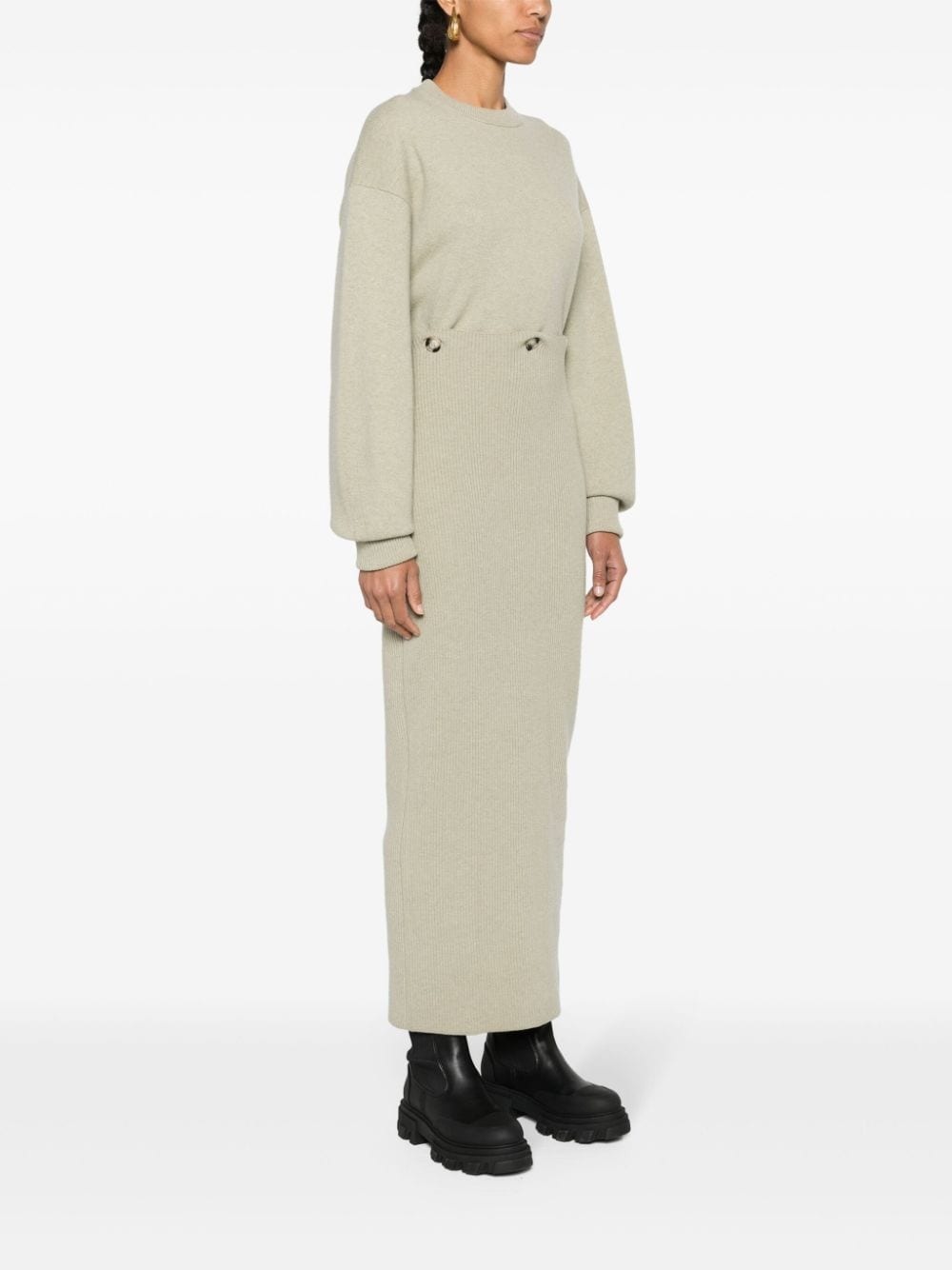 modular merino midi dress - 3