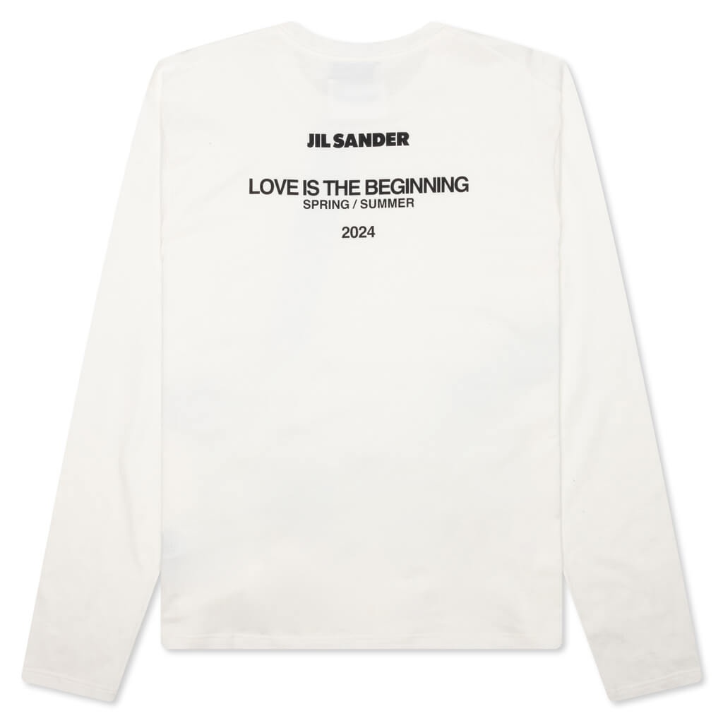 LOVE IS THE BEGINNING CREWNECK T-SHIRT - COCONUT - 2