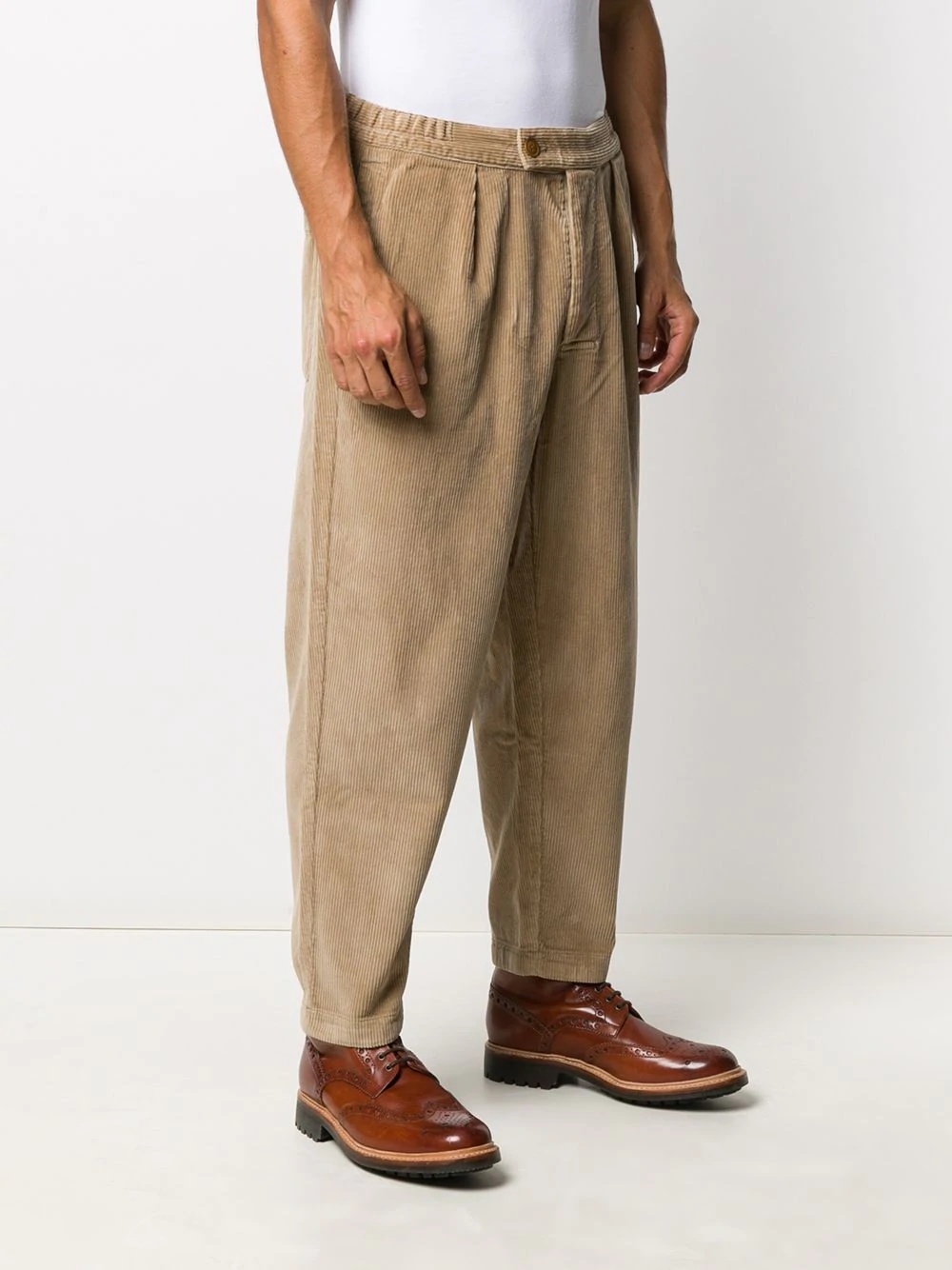 corduroy loose-fit trousers  - 3