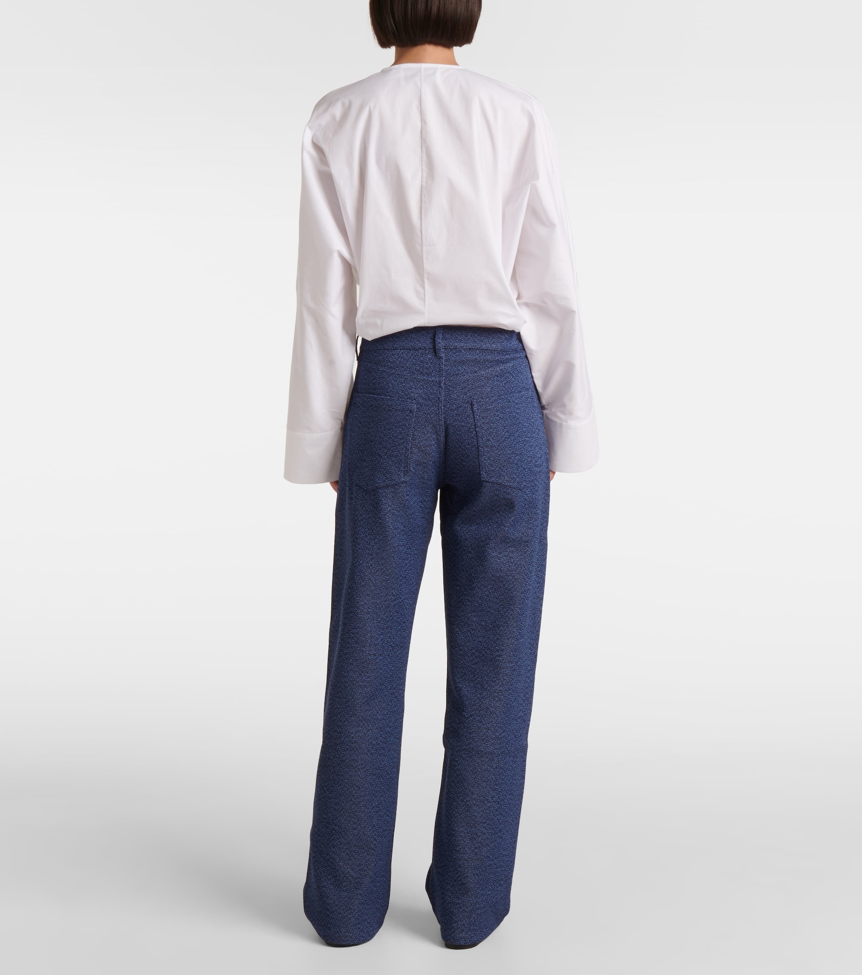 Axel cotton-blend straight pants - 3
