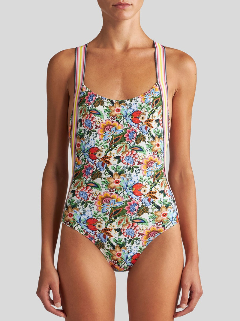 Etro PRINTED SWIMSUIT WITH CRISS-CROSSING SHOULDER STRAPS outlook