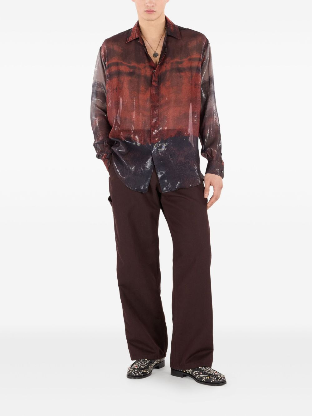 garment-dyed effect shirt - 2