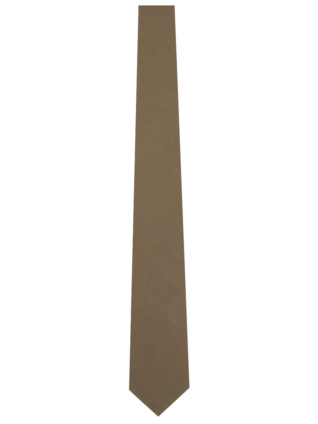 Khaki Washed Finx Twill Tie - 1
