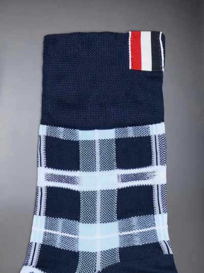 Thom Browne jacquard check cotton-blend socks outlook