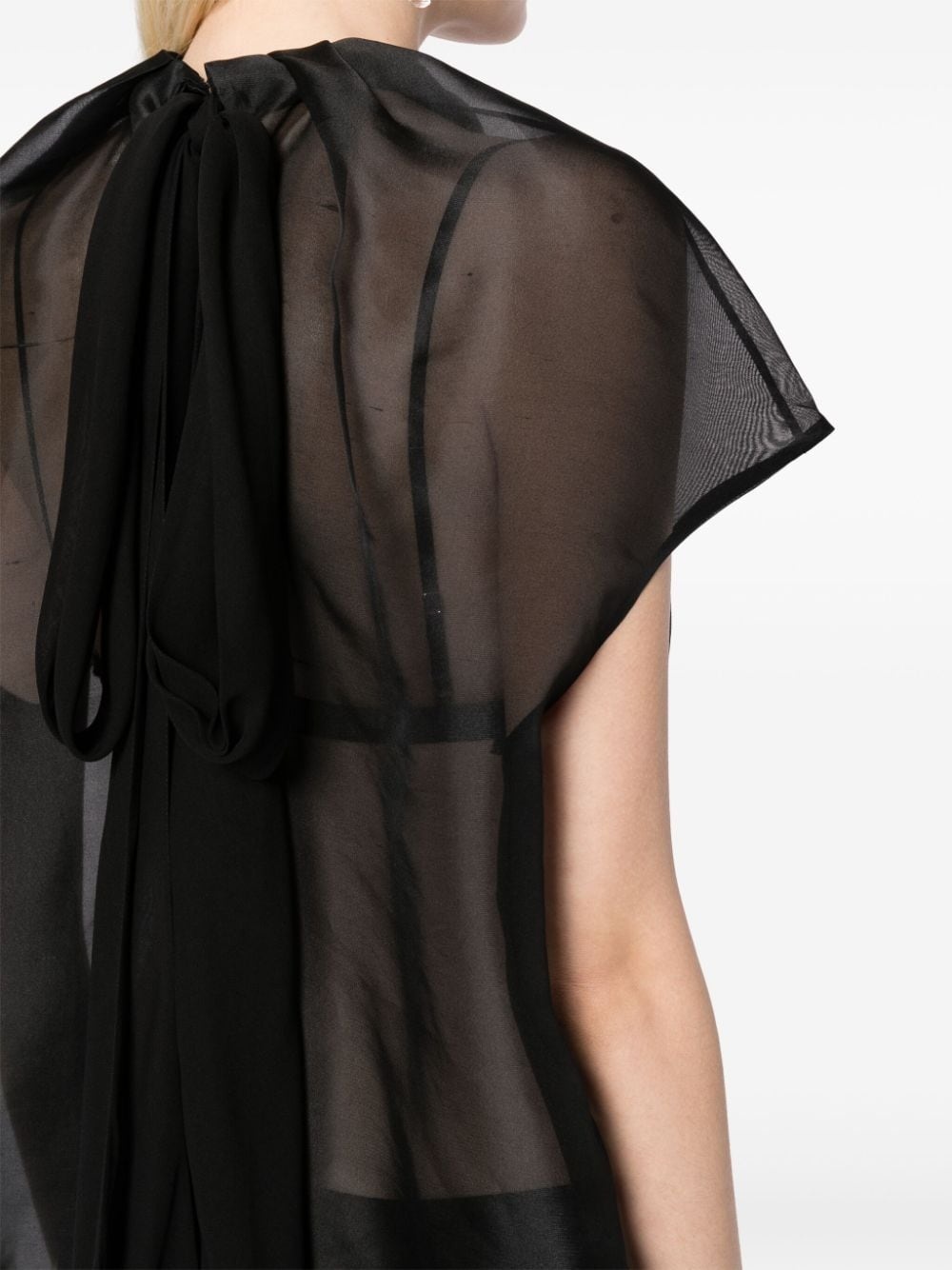 sheer silk blouse - 5
