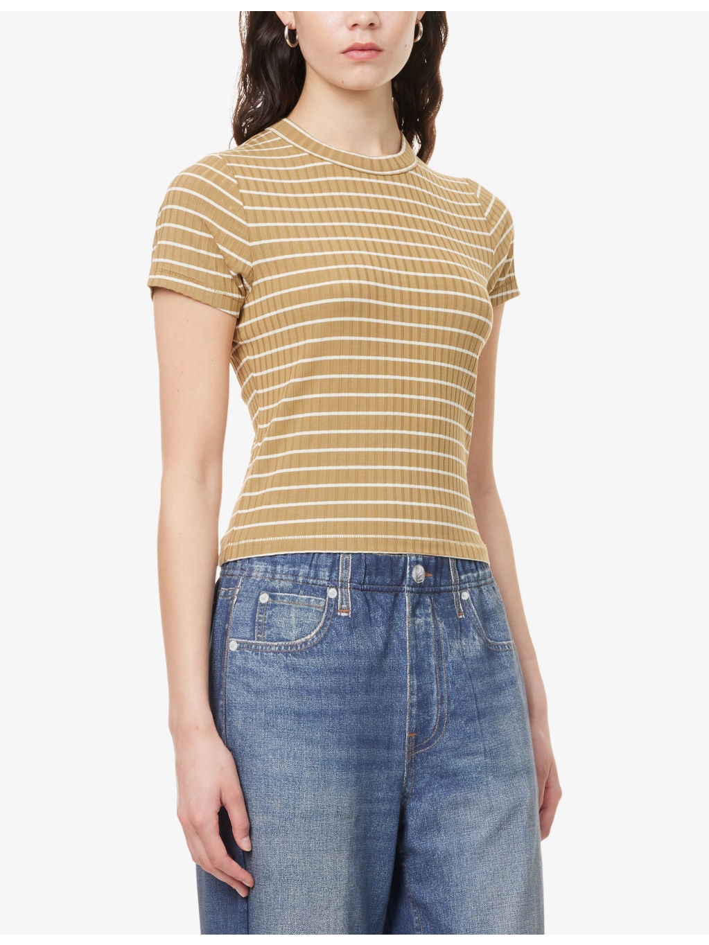 Luca Striped Stretch-Knit Top - 3