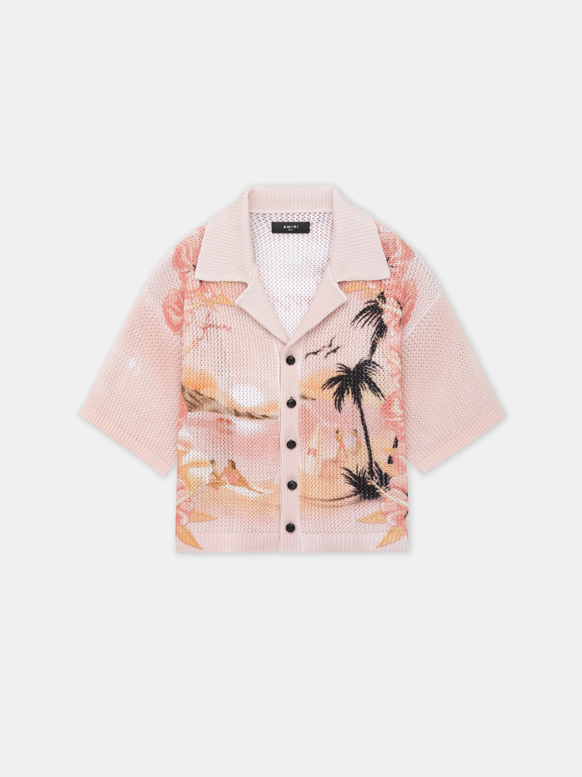 WOMEN'S AMIRI PARADISE CROCHET POLO - 1