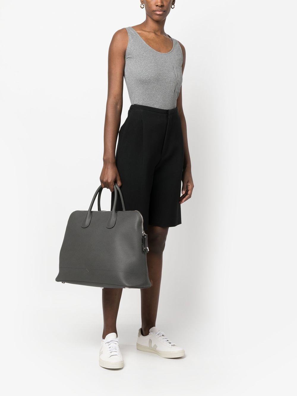 leather tote bag - 2