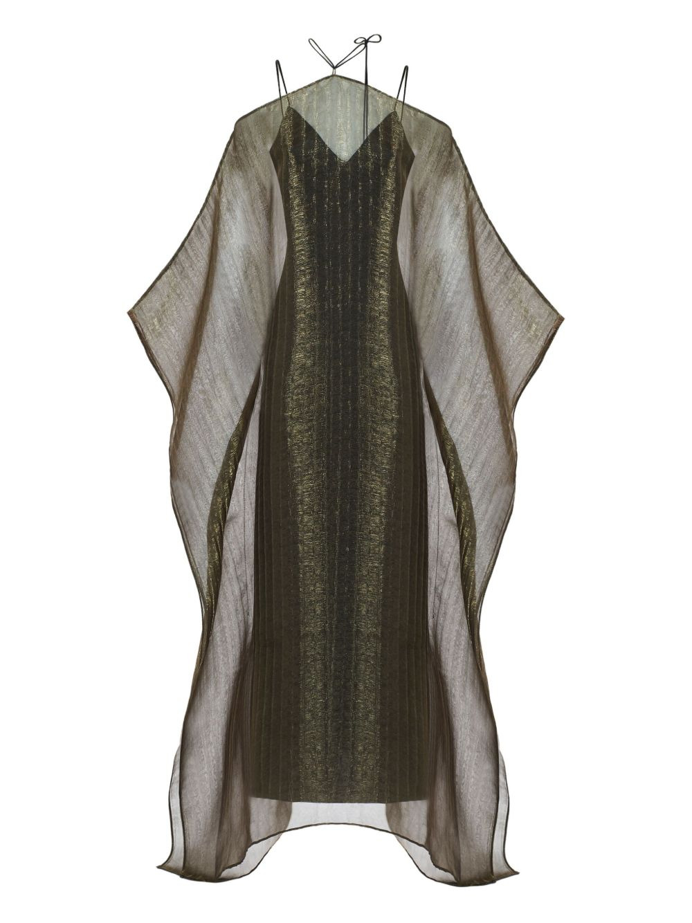 Sza Sza metallic pleated dress - 1