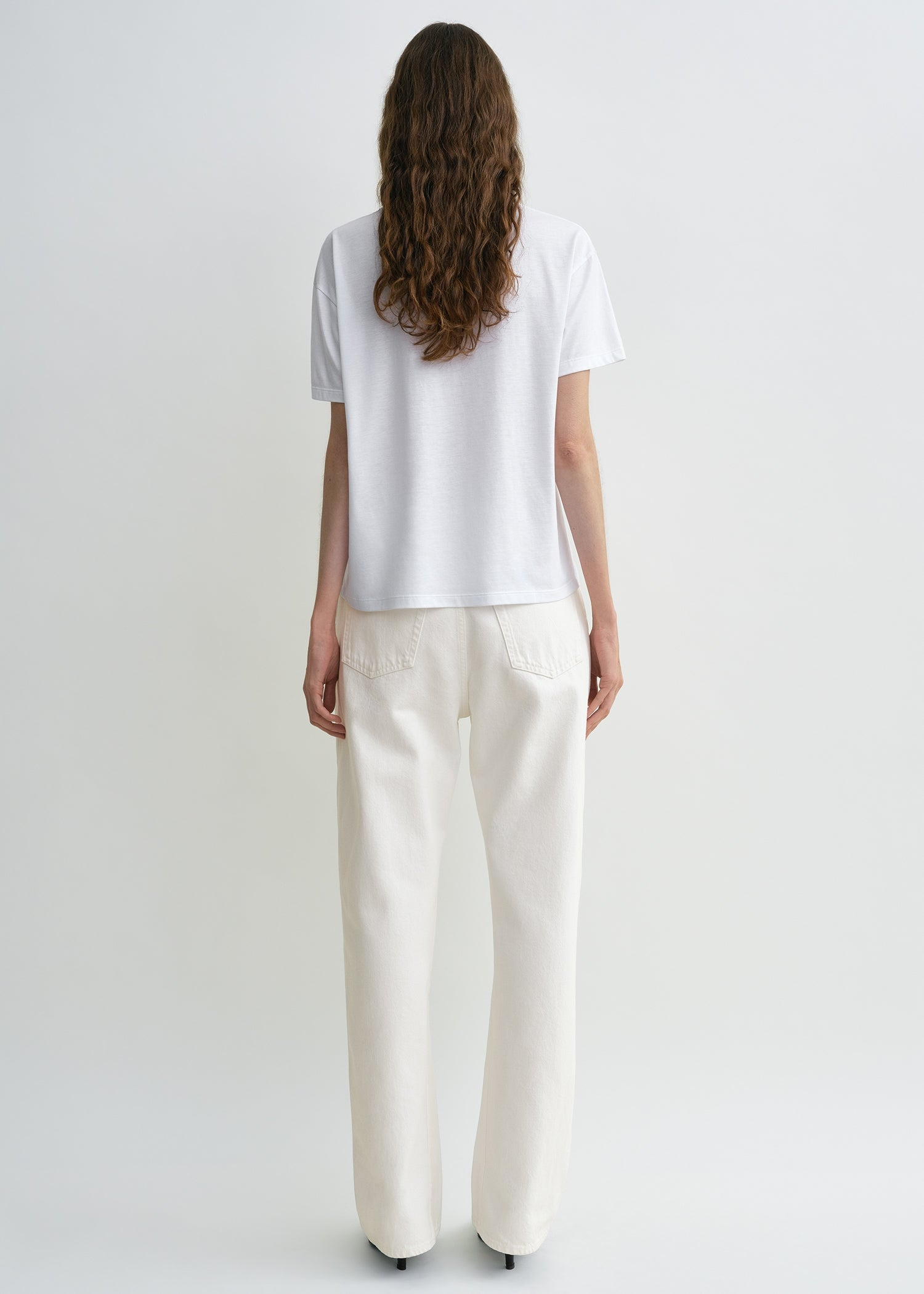 Twisted seam denim full length off-white - 4