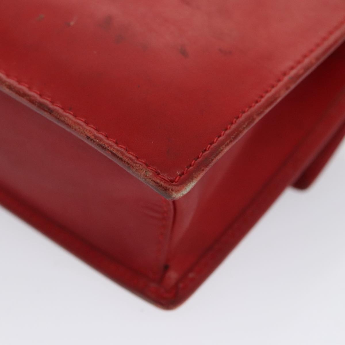 CELINE Mini Hand Bag Leather Red - 16