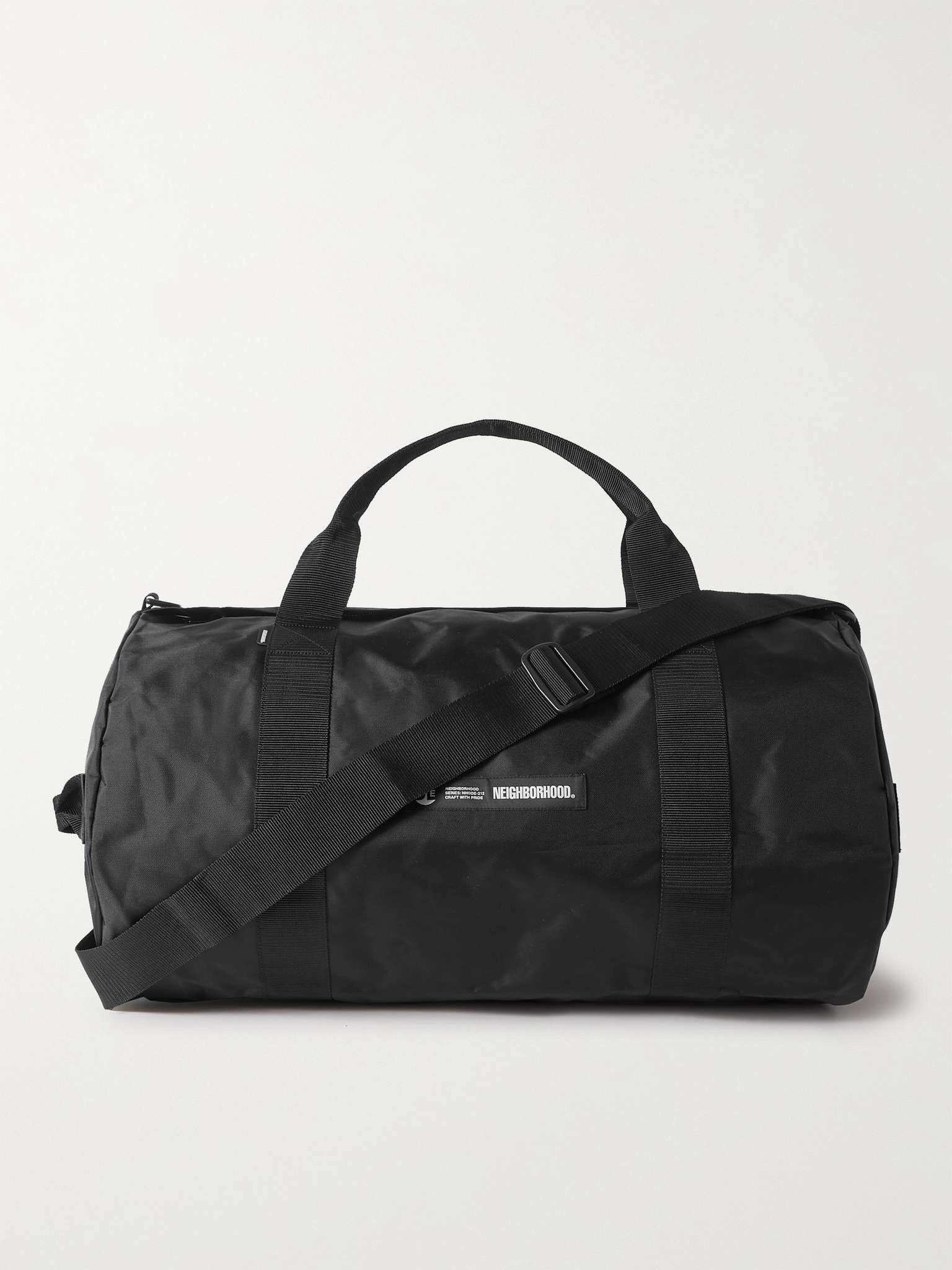 Drum-M Logo-Appliquéd Webbing-Trimmed Coated-Nylon Holdall - 1