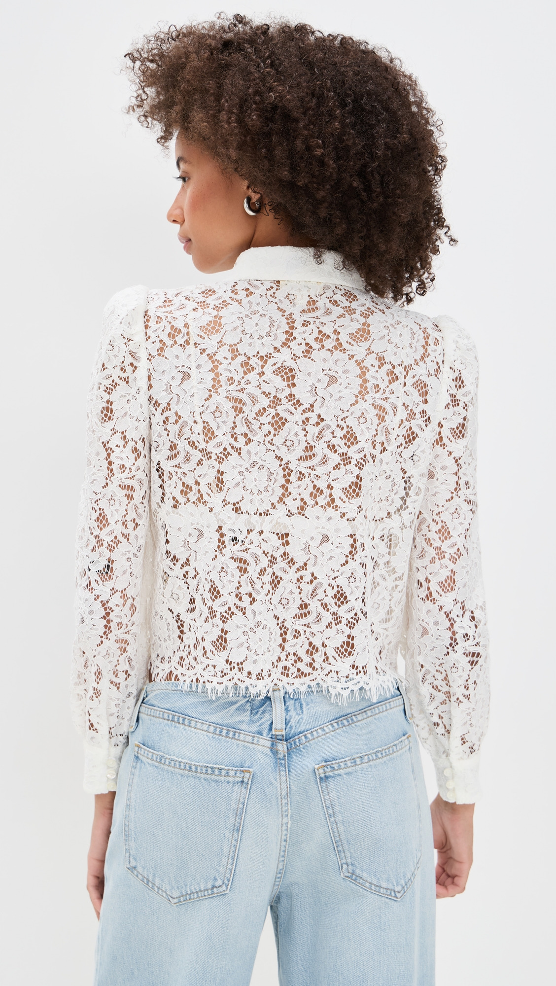 Anita Lace Button Up Blouse - 2