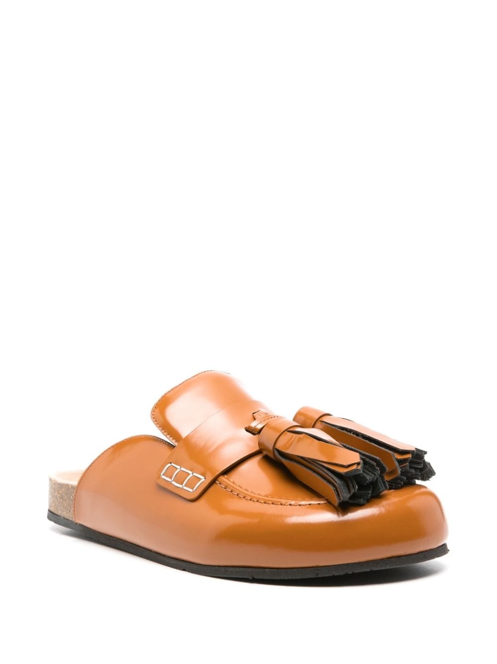 tassel leather mules - 2