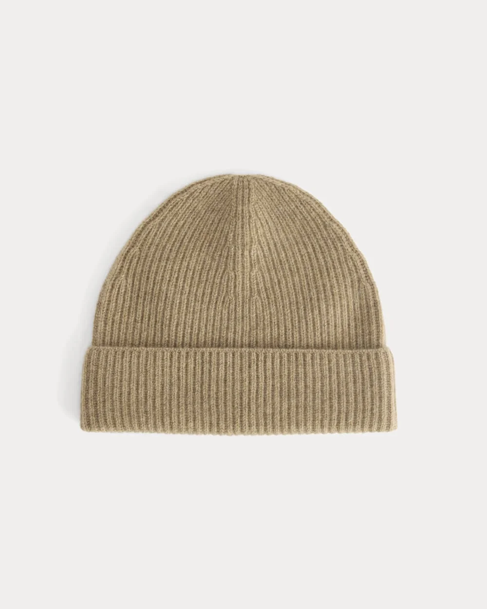 THE CASHMERE RIBBED BEANIE - 1