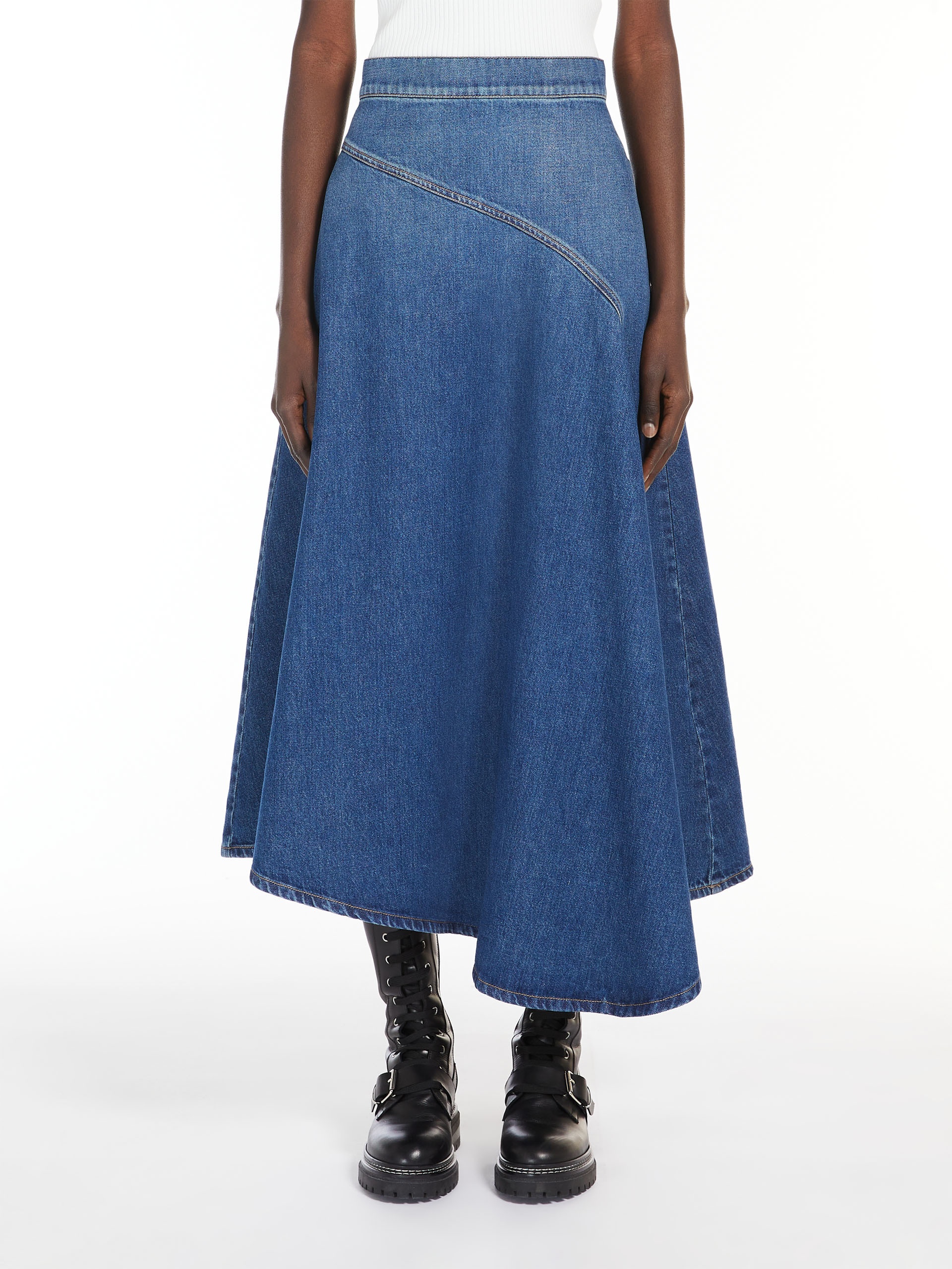 LUANA Full denim skirt - 3