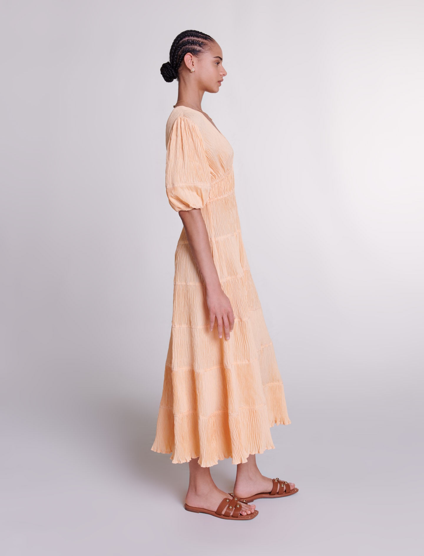 Pleated maxi dress - 4