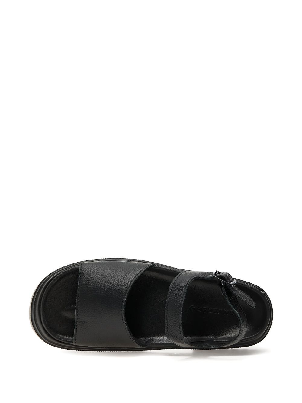 Lugged Heel buckle-strap platform sandals - 4