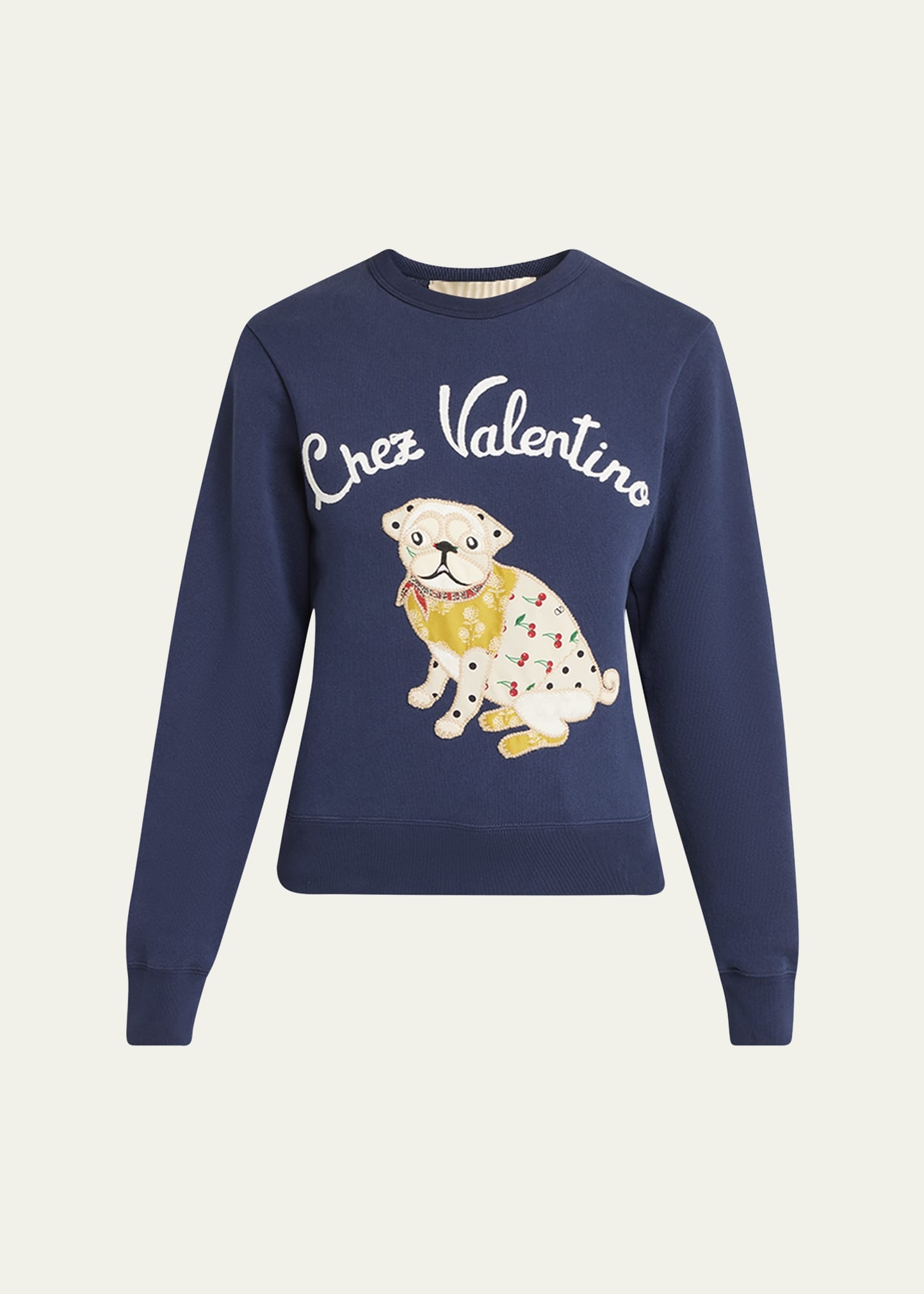 Embroidered Cotton Jersey Sweatshirt - 1