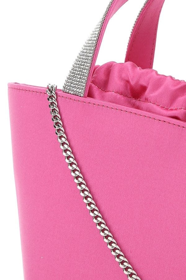 Fuchsia satin Rih handbag - 4